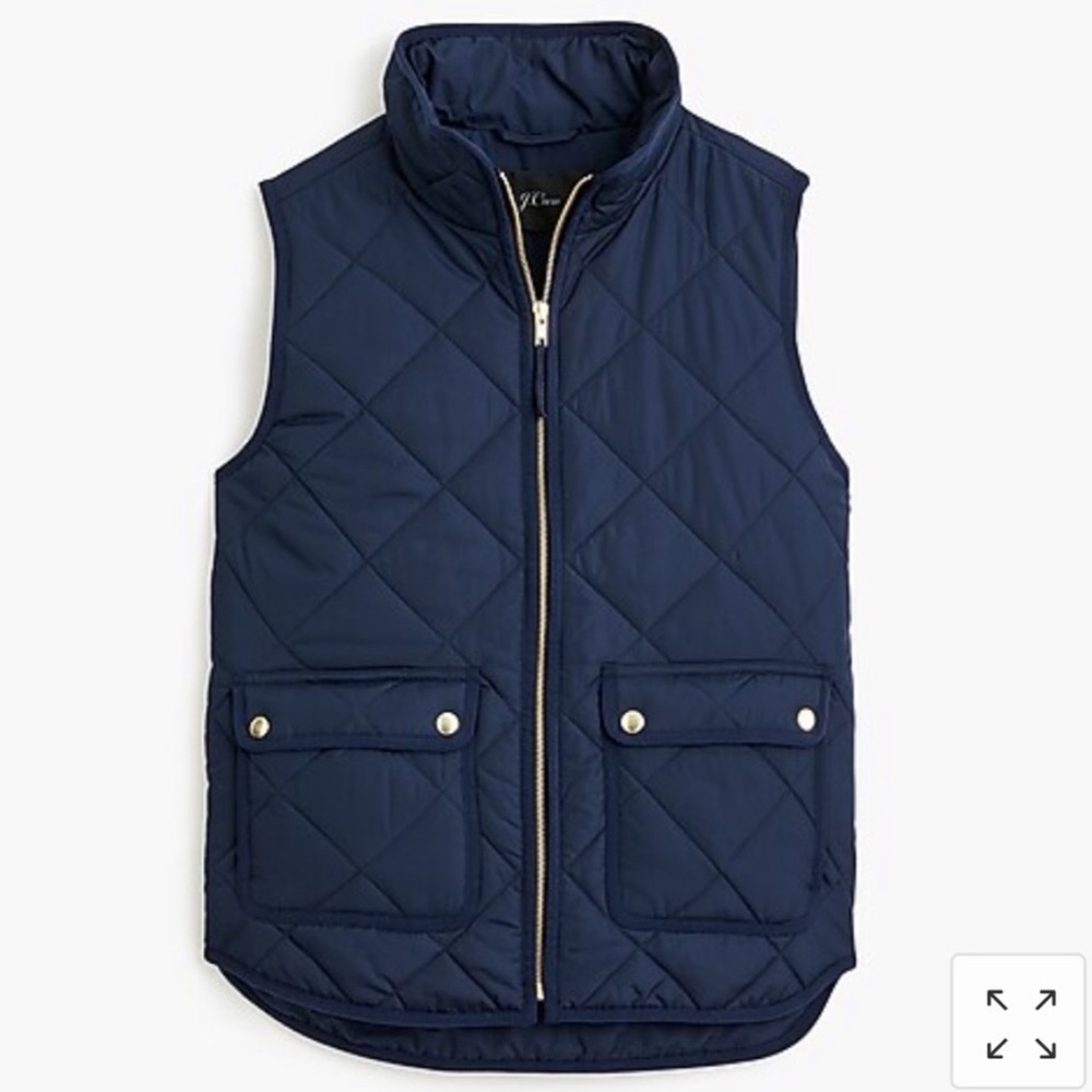J. Crew Quilted Down Vest
